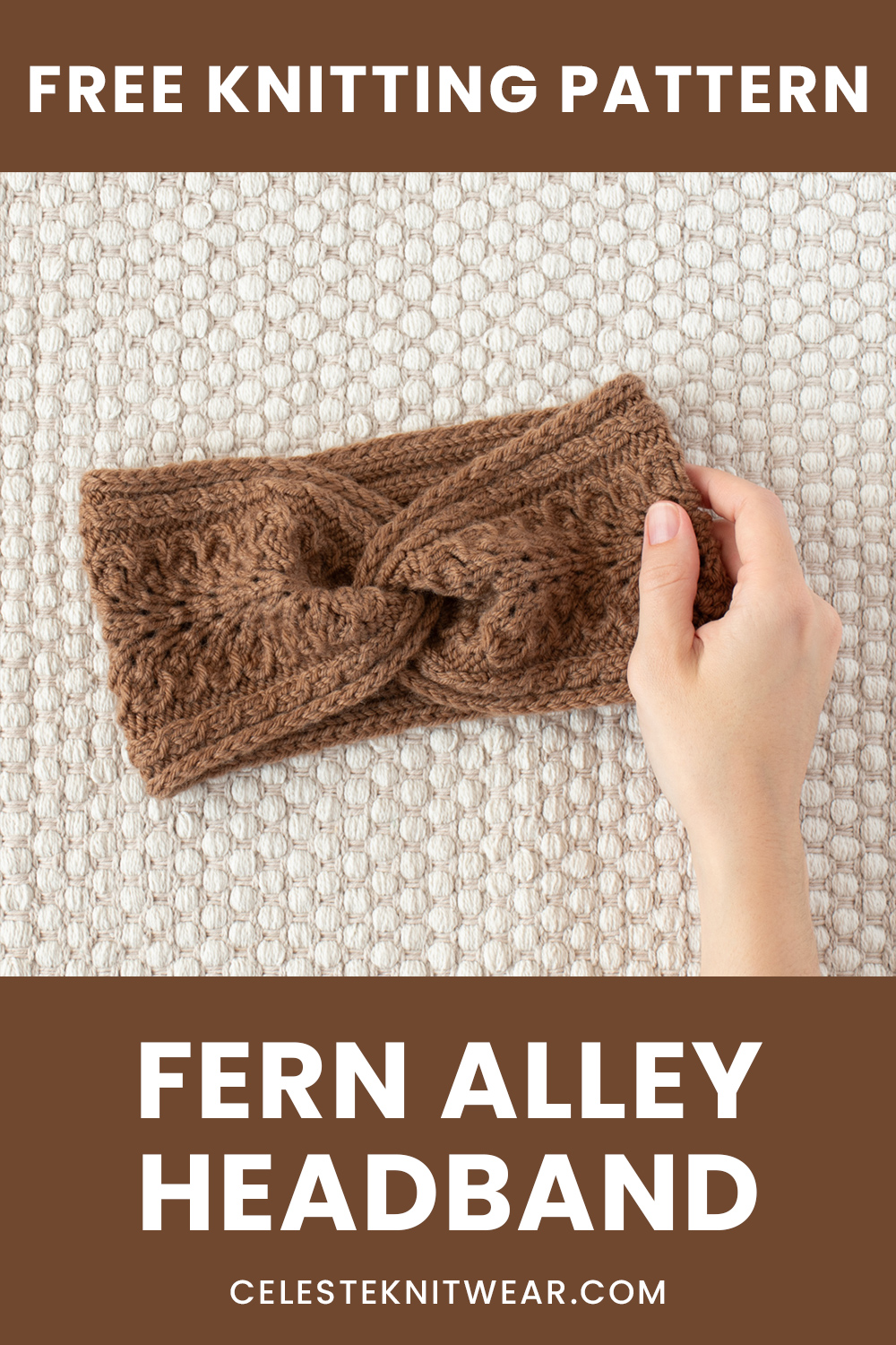 Fern Alley Headband knitting pattern