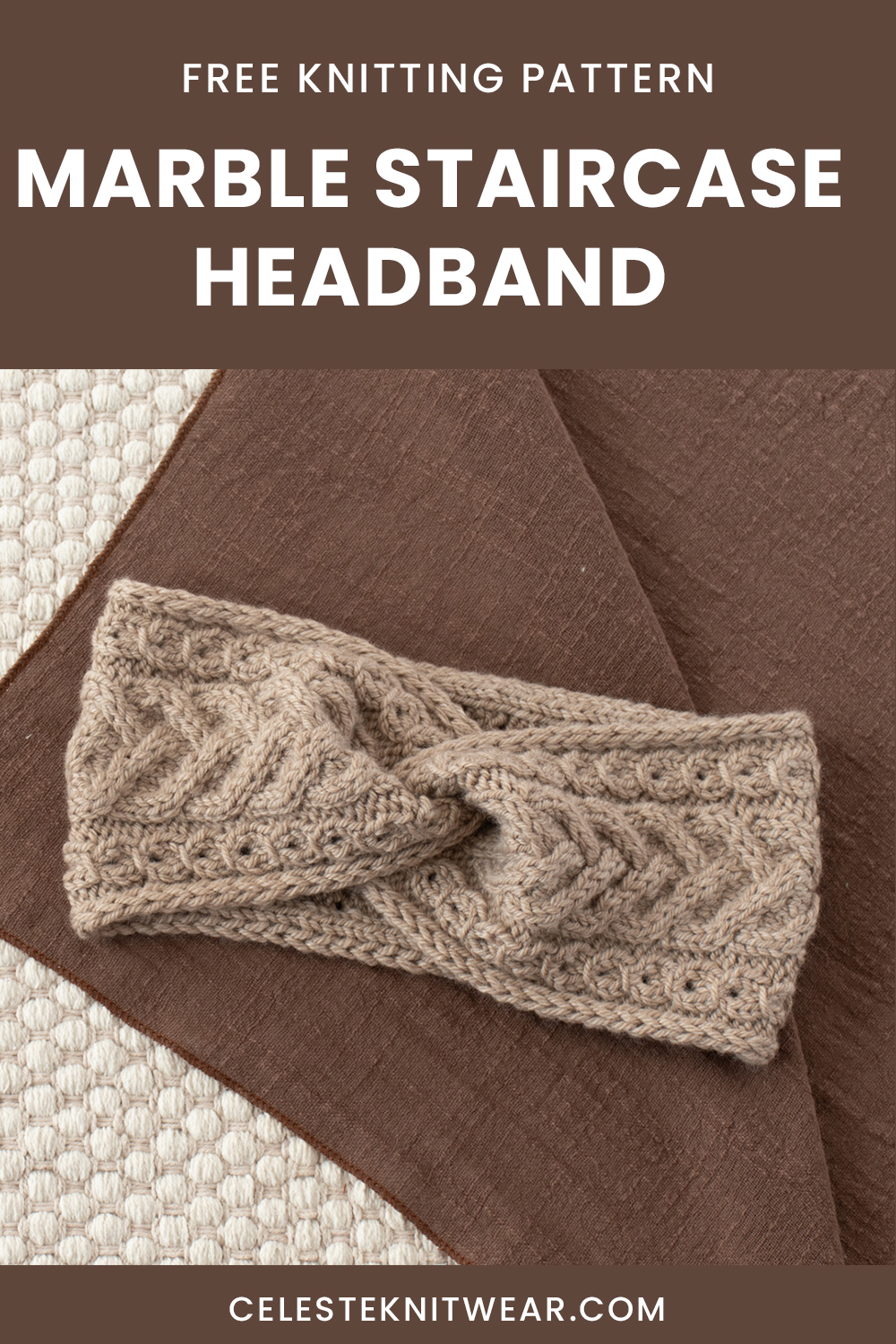 Marble Staircase Headband knitting pattern