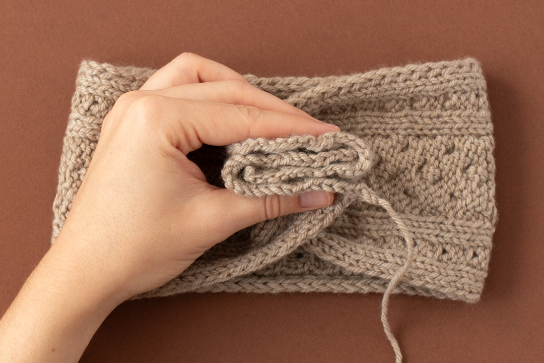 Marble Staircase Headband knitting pattern