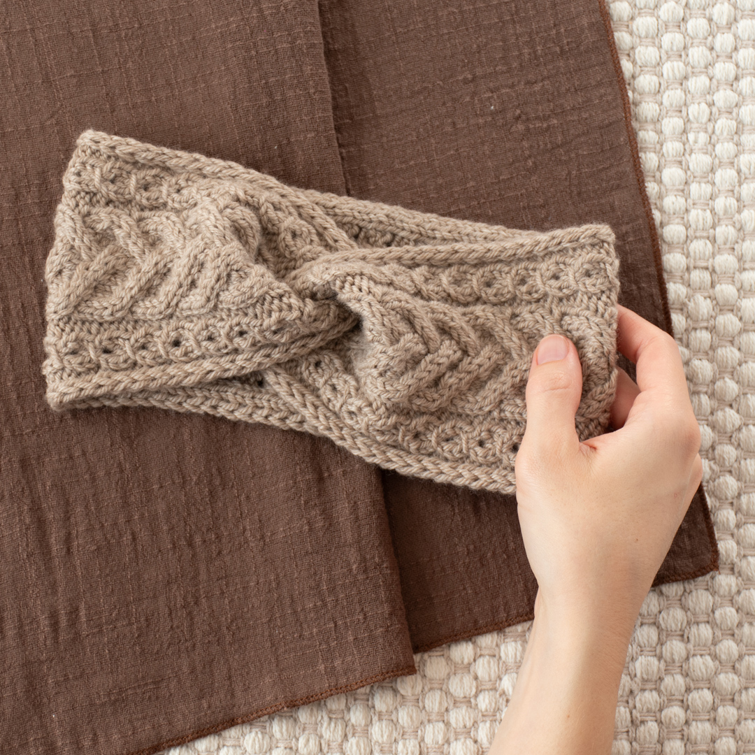 Marble Staircase Headband knitting pattern