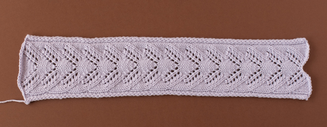 Spring Leaves Headband knitting pattern
