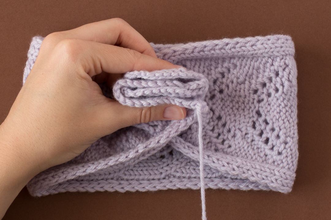 Spring Leaves Headband knitting pattern