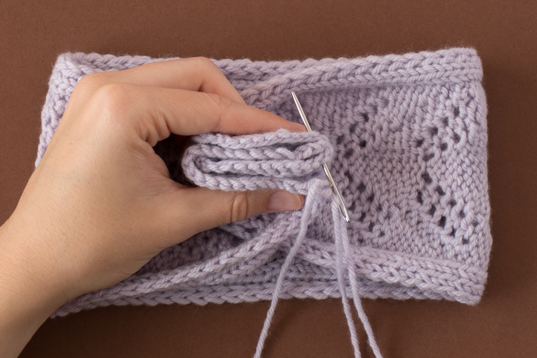 Spring Leaves Headband knitting pattern