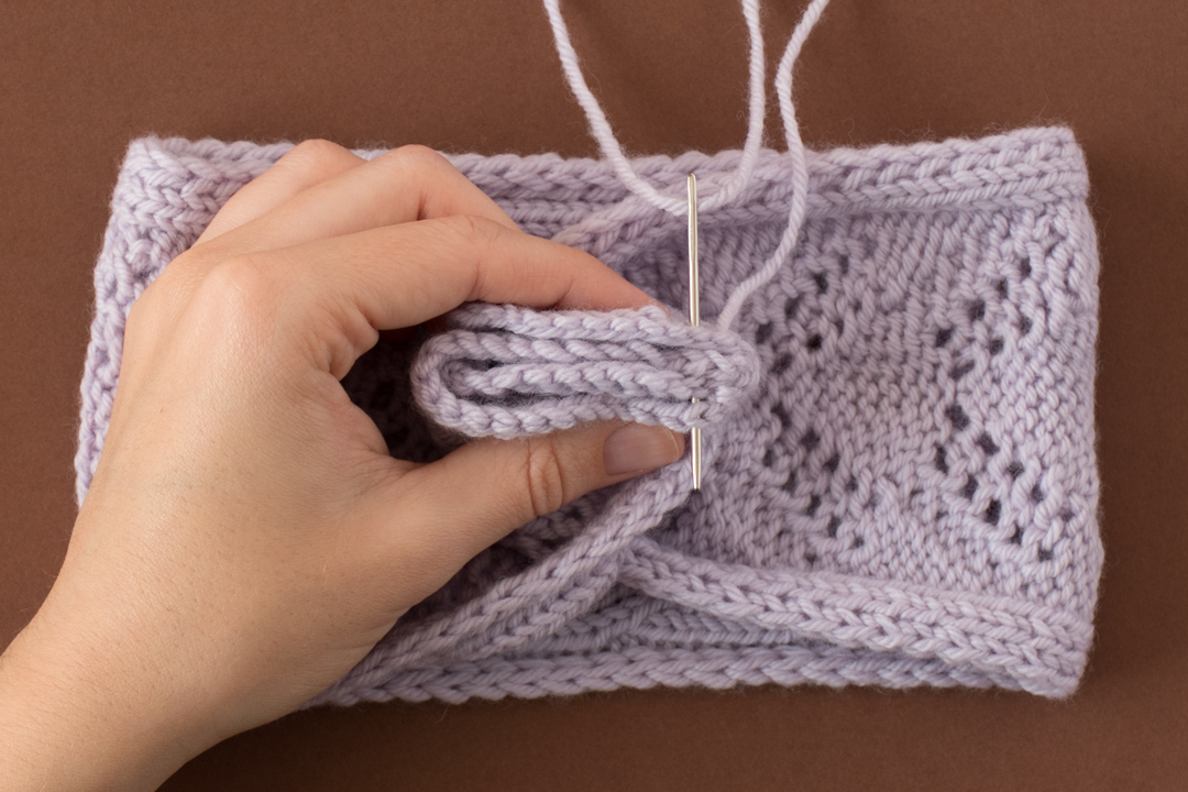 Spring Leaves Headband knitting pattern