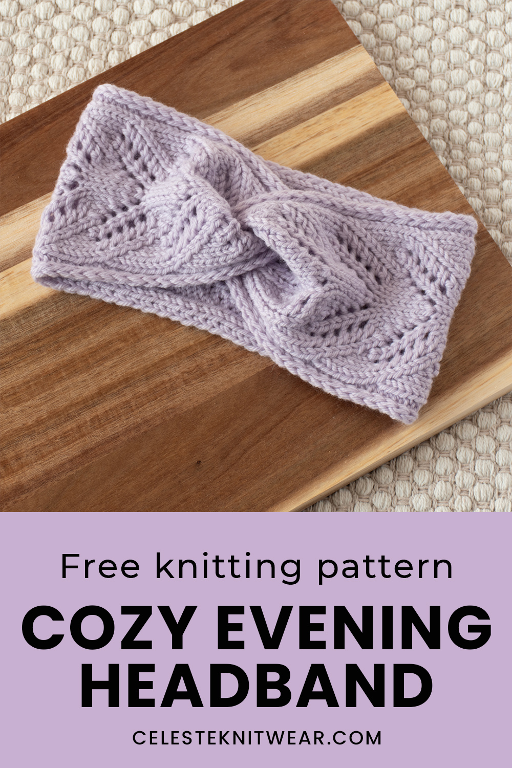 Spring Leaves Headband knitting pattern