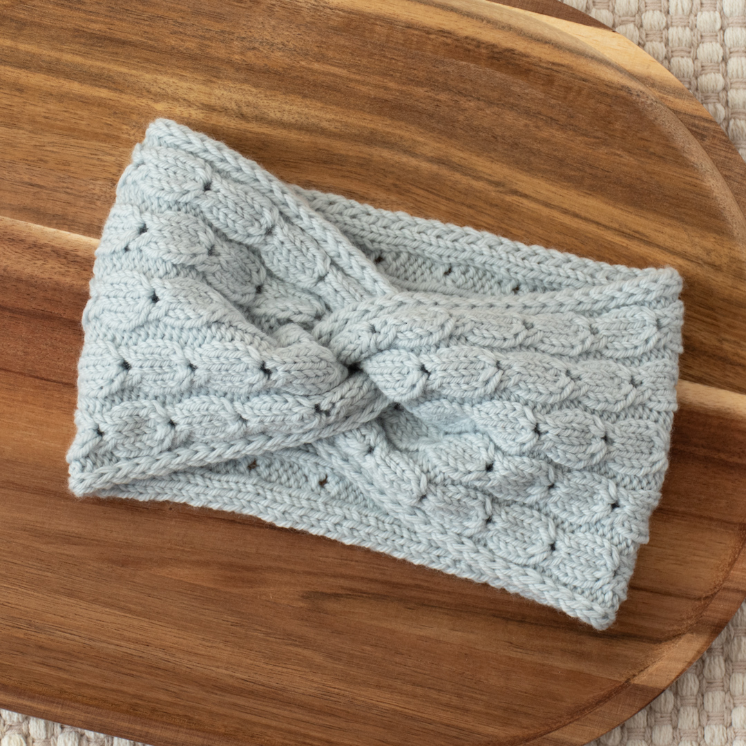 Frosted Window Headband knitting pattern