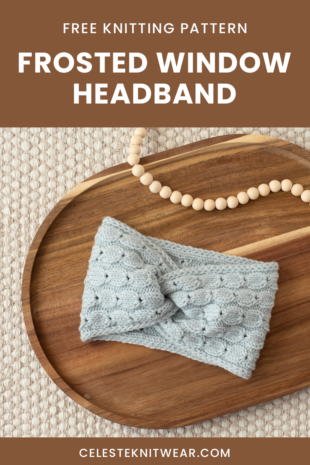 Frosted Window Headband knitting pattern