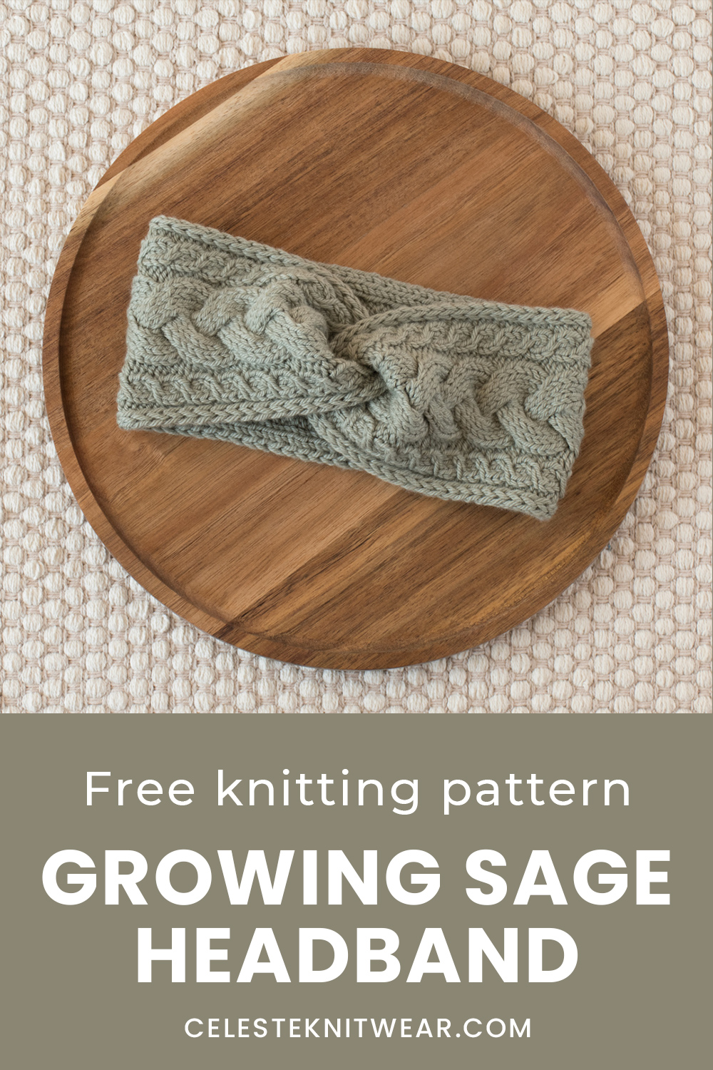 Growing Sage Headband knitting pattern