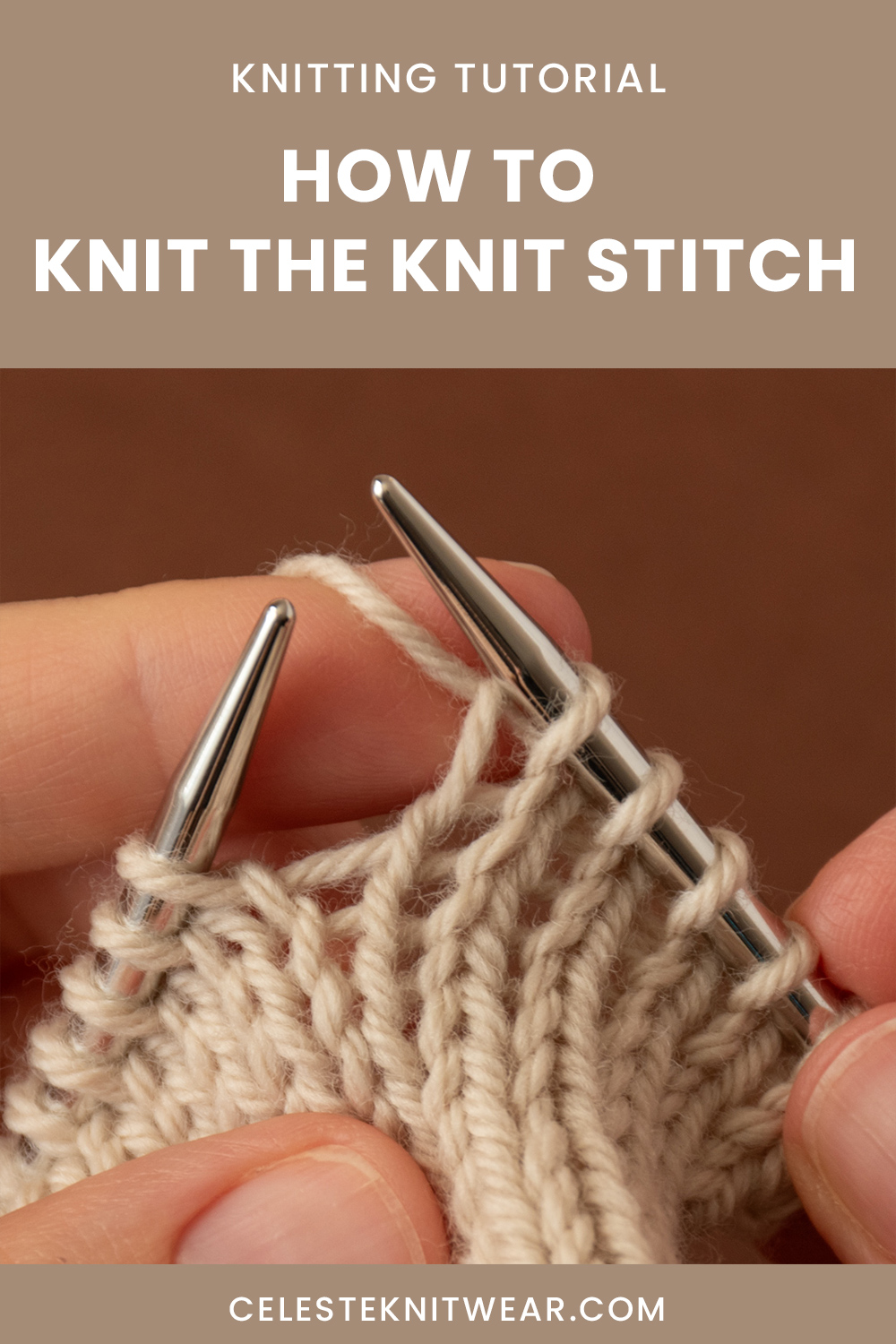 How to knit the knit stitch