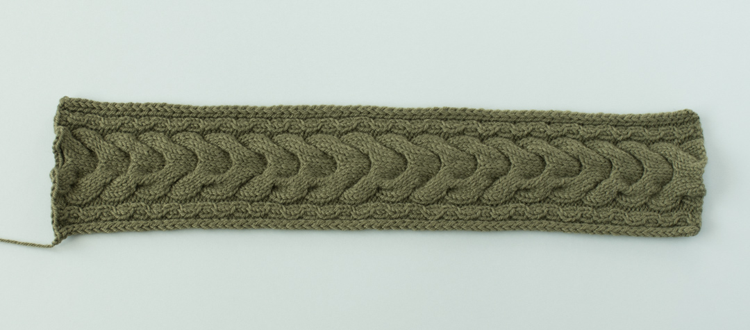 Lush Greenery Headband knitting pattern