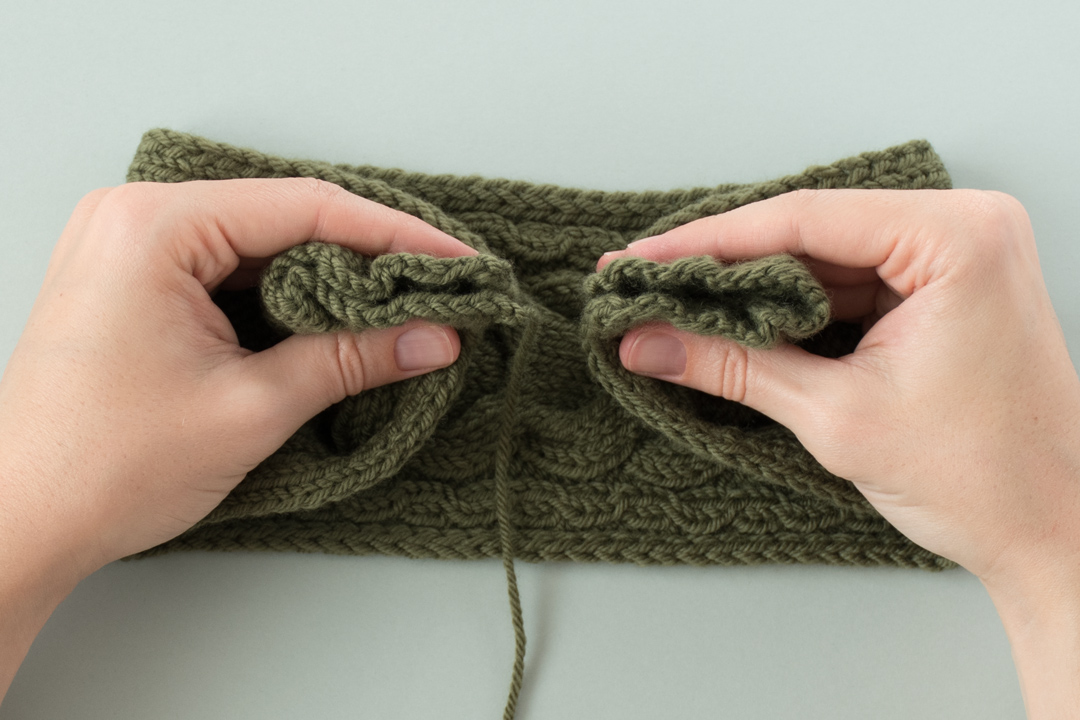 Lush Greenery Headband knitting pattern