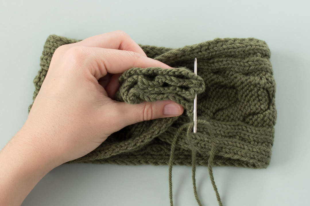 Lush Greenery Headband knitting pattern