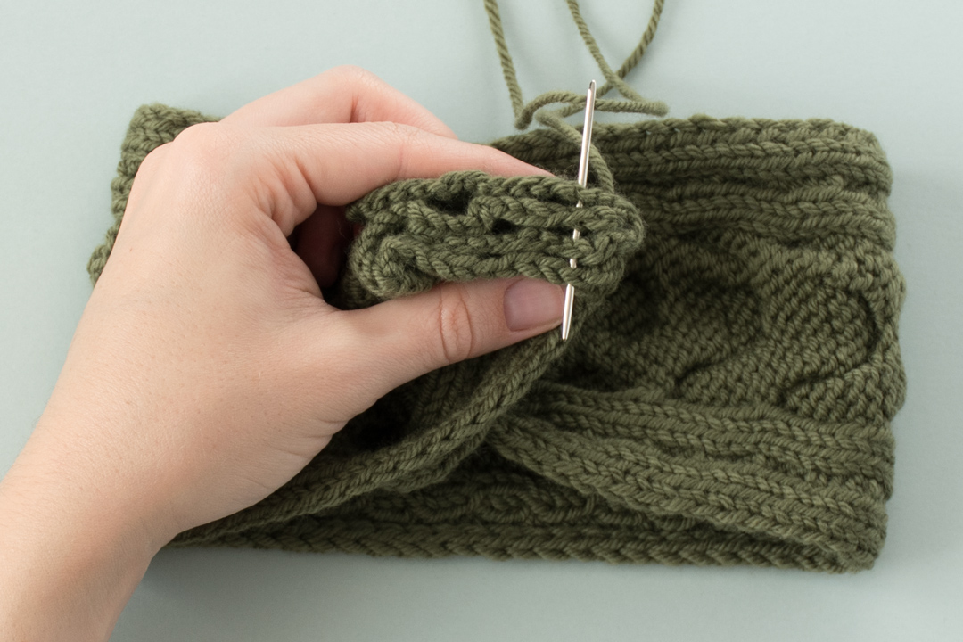 Lush Greenery Headband knitting pattern