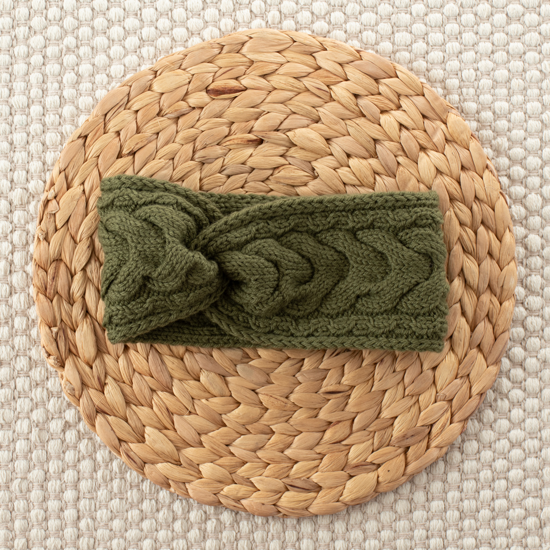 Lush Greenery Headband knitting pattern