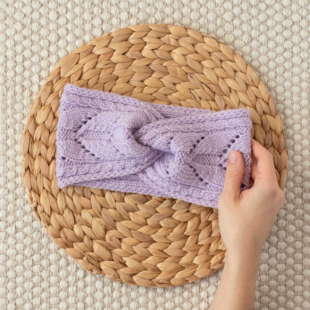 Open Blooms Headband knitting pattern