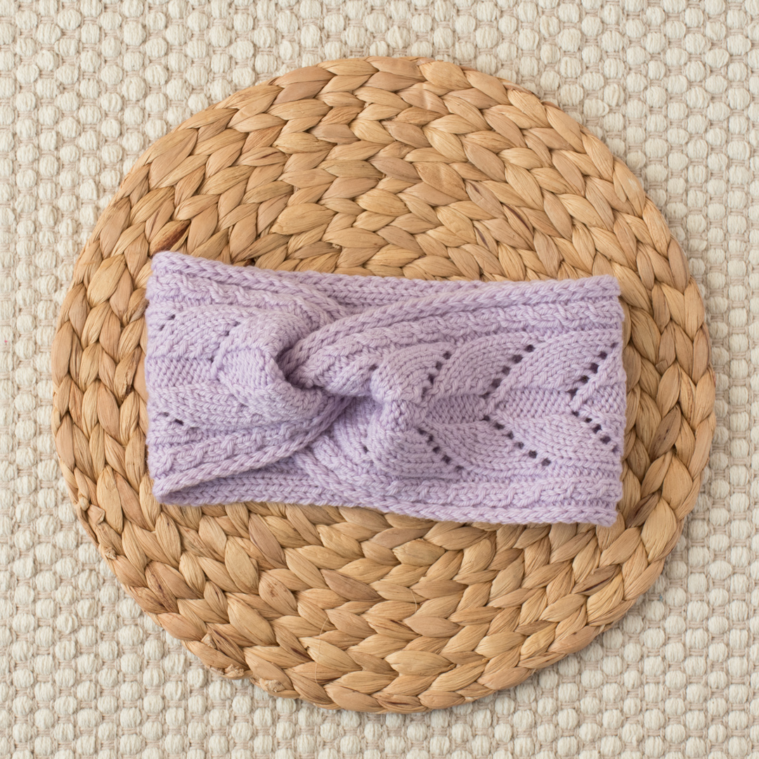 Open Blooms Headband knitting pattern