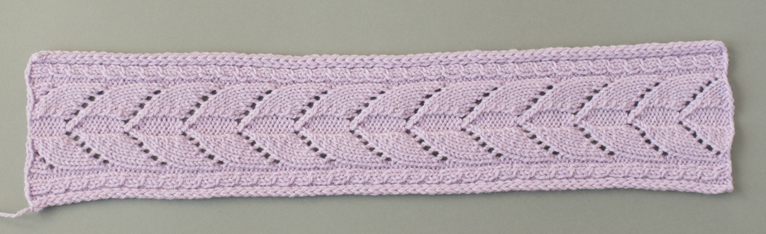 Open Blooms Headband knitting pattern