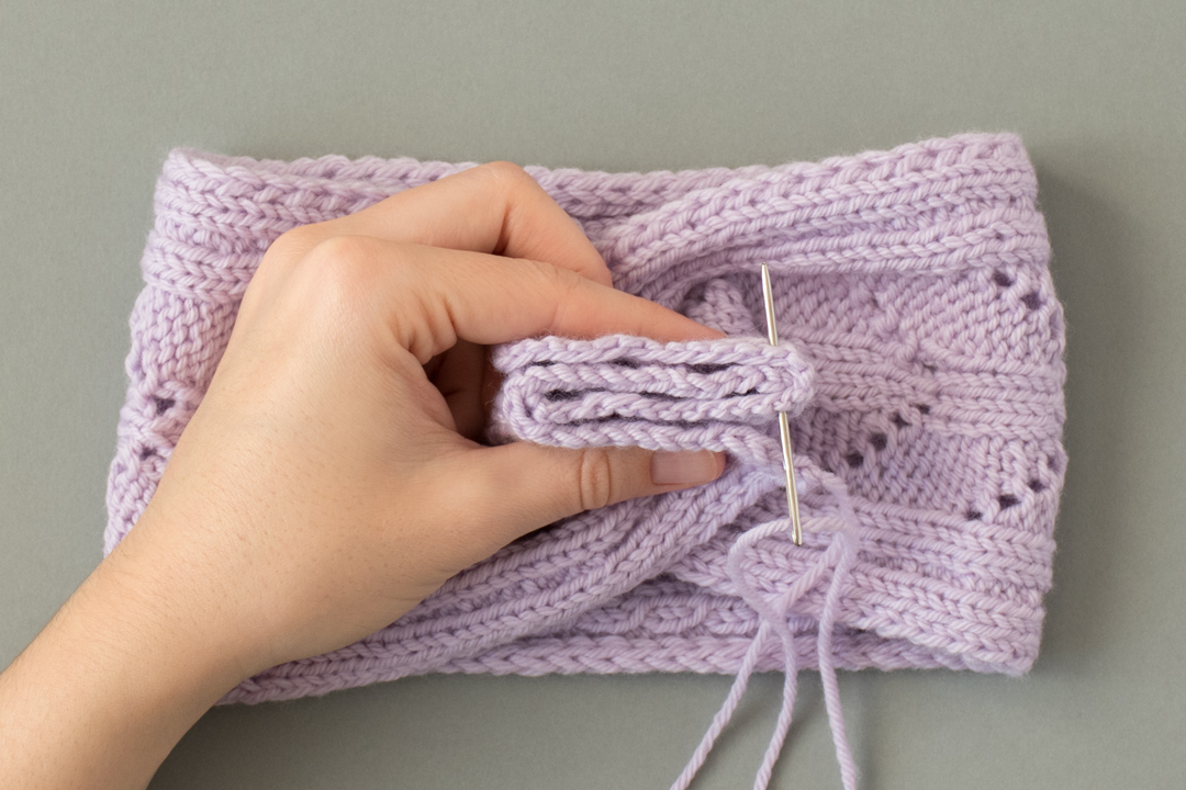 Open Blooms Headband knitting pattern