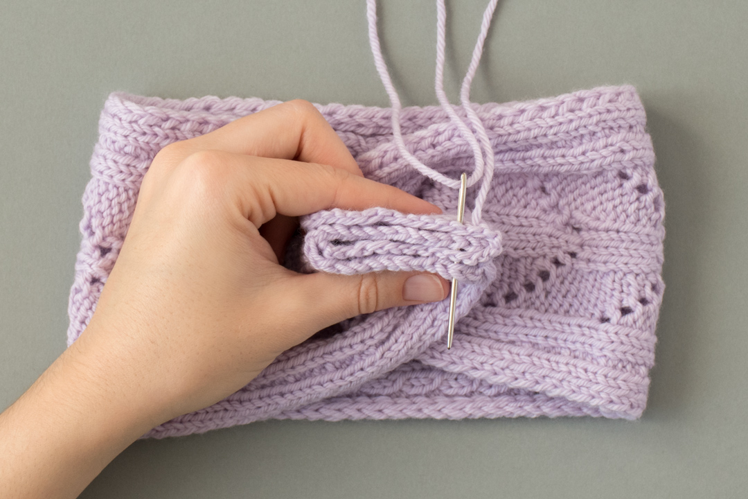 Open Blooms Headband knitting pattern