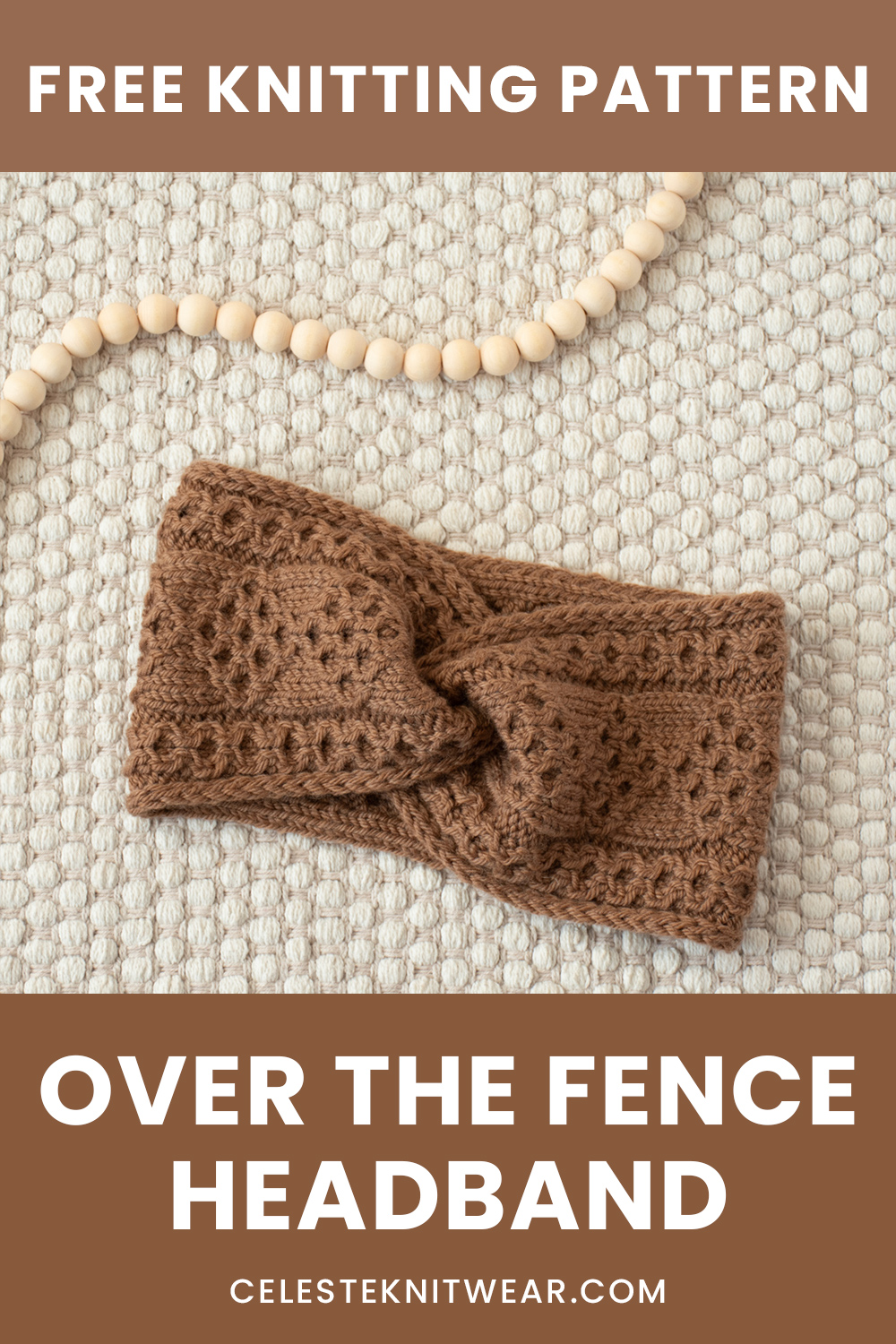 Over the Fence Headband knitting pattern