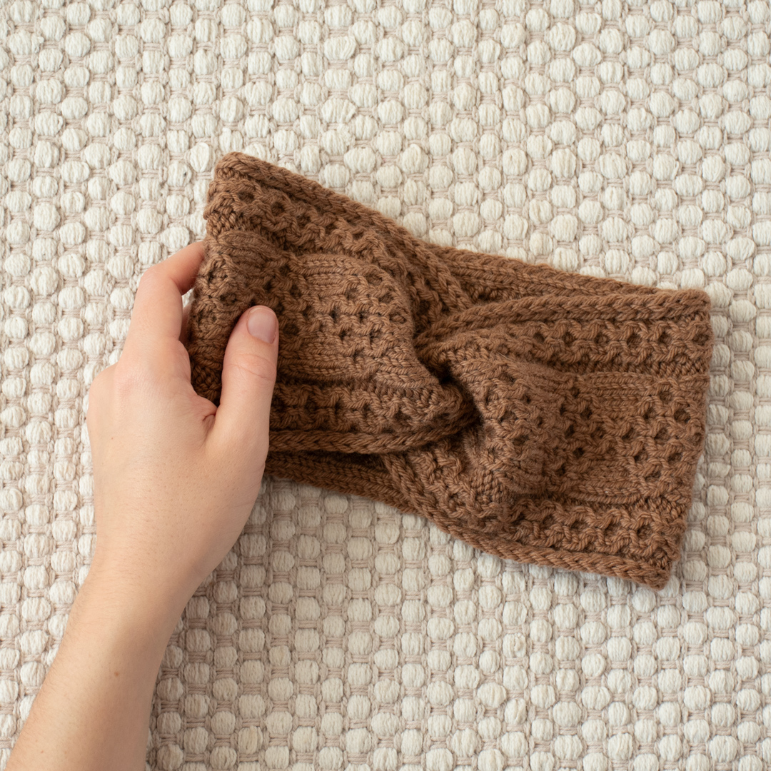 Over the Fence Headband knitting pattern