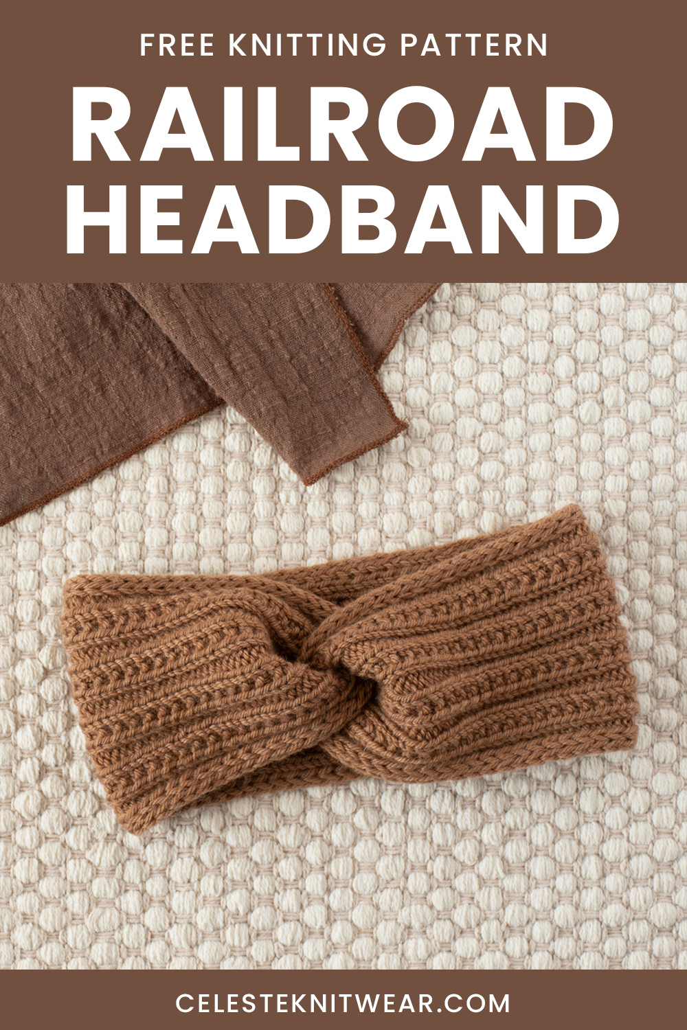 Railroad Headband knitting pattern