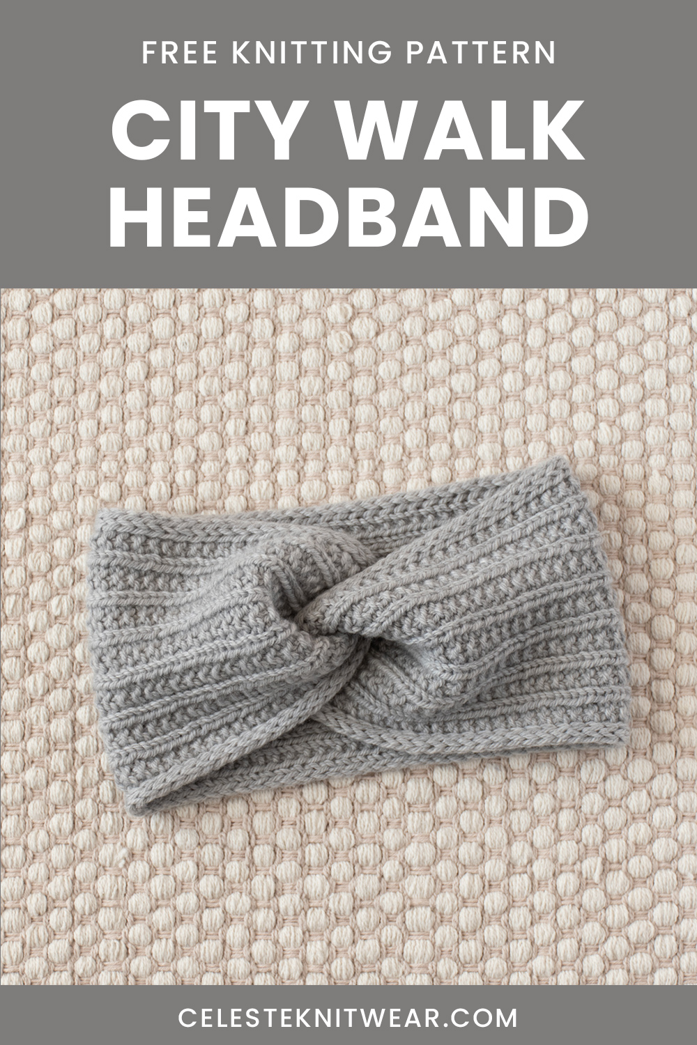 City Walk Headband knitting pattern