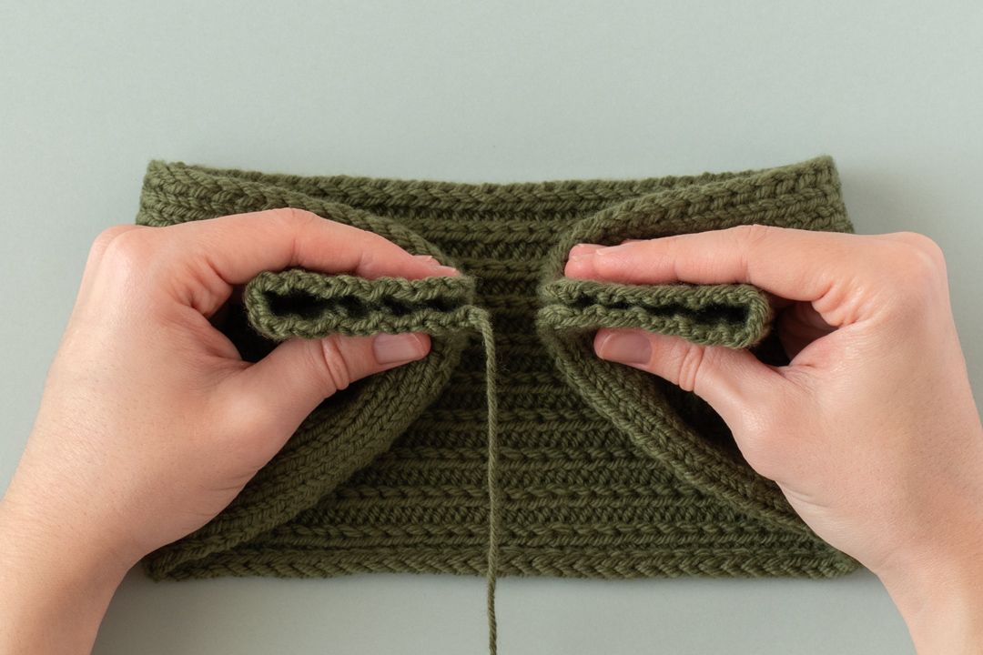 Green Stems Headband knitting pattern