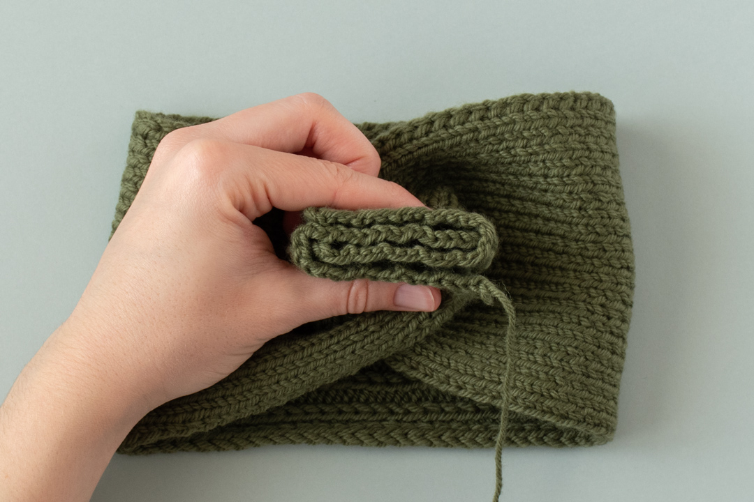 Green Stems Headband knitting pattern