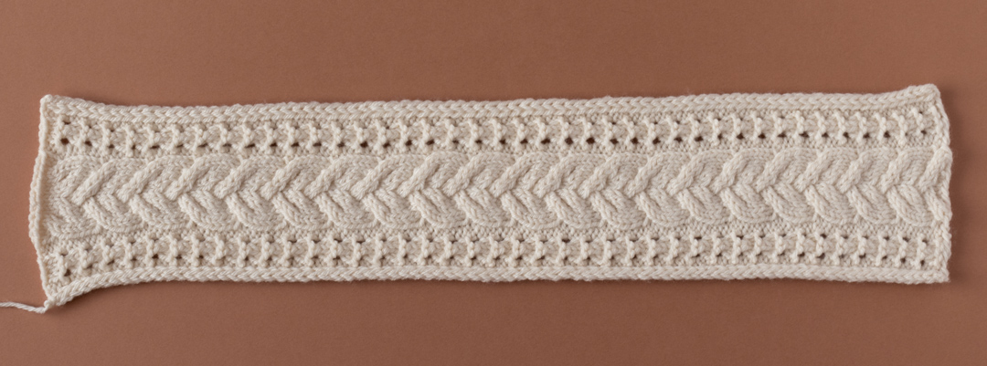 Ice Bridge Headband knitting pattern