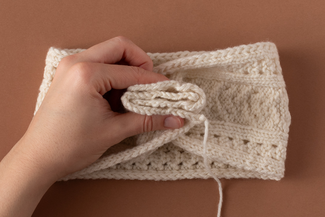 Ice Bridge Headband knitting pattern