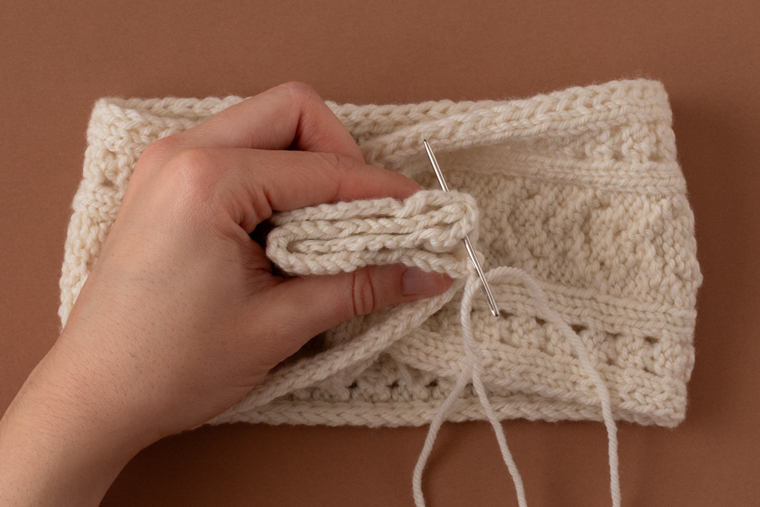 Ice Bridge Headband knitting pattern