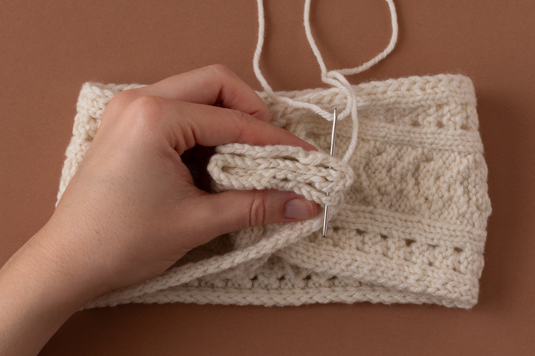 Ice Bridge Headband knitting pattern