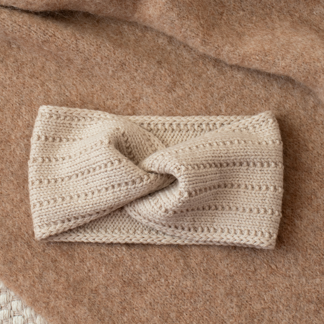 Dew Drops Headband knitting pattern