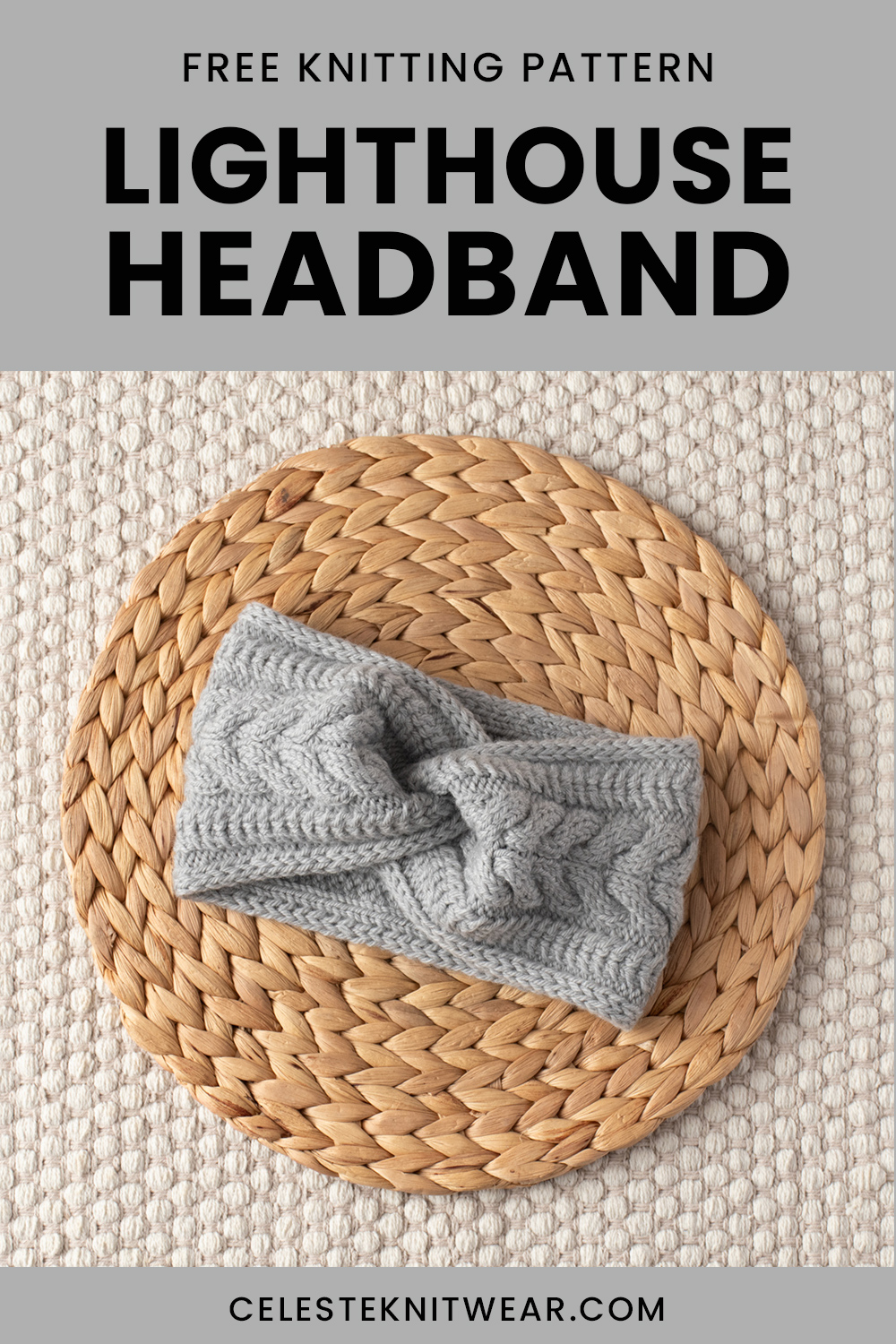 Lighthouse Headband knitting pattern