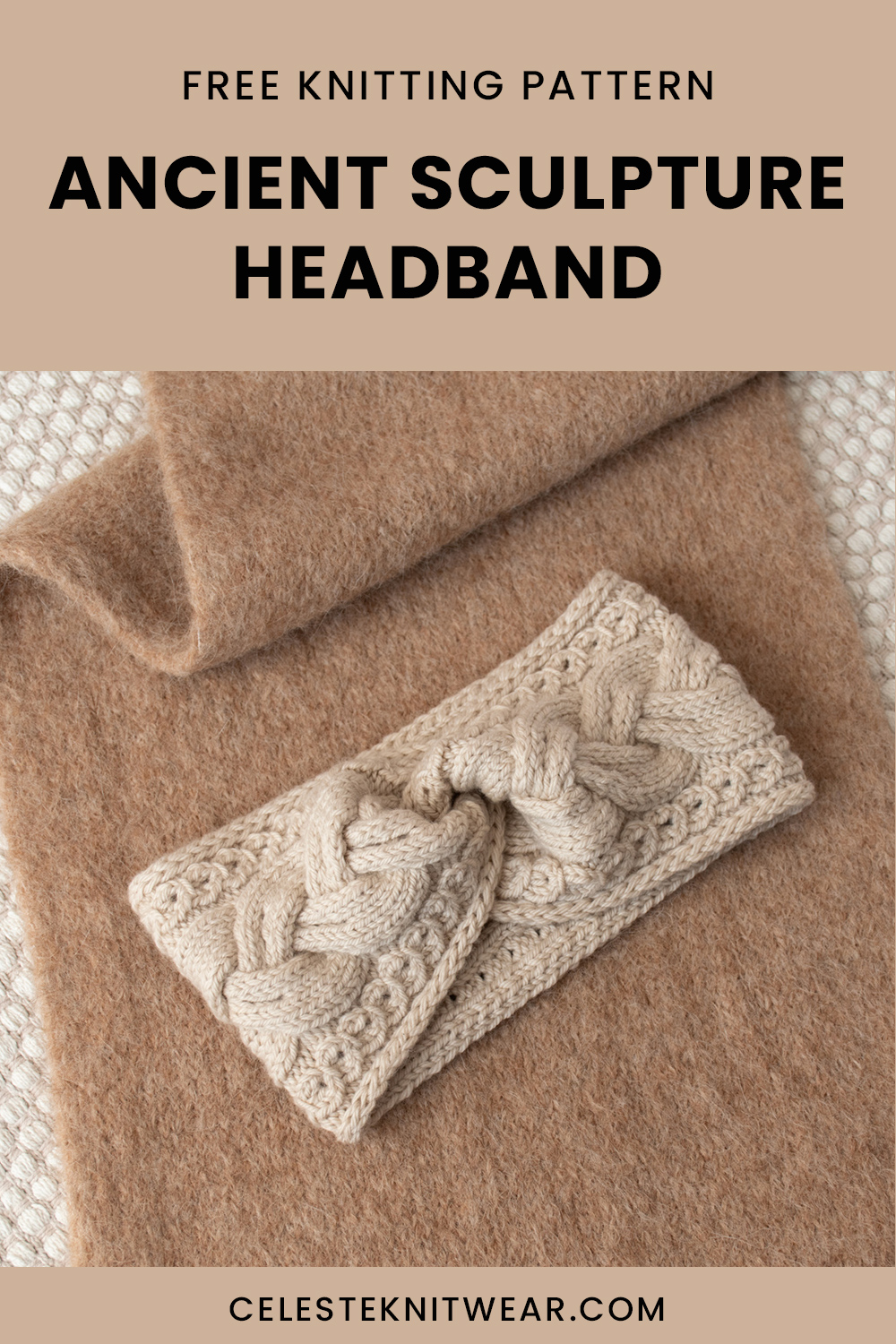 Ancient Sculpture Headband knitting pattern