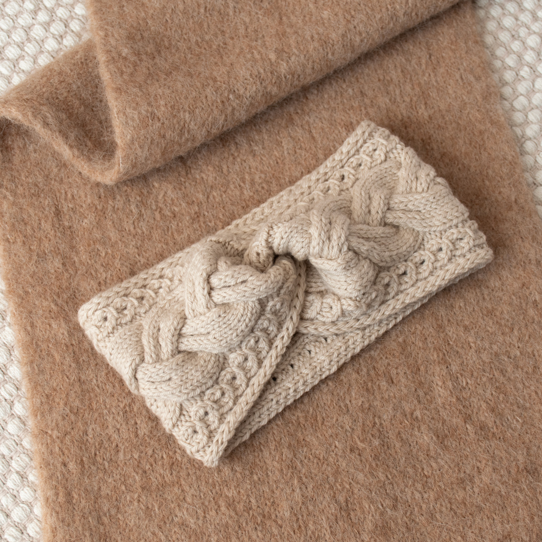 Ancient Sculpture Headband knitting pattern