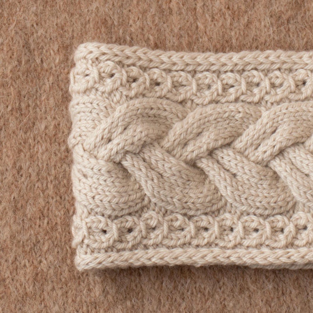 Ancient Sculpture Headband knitting pattern