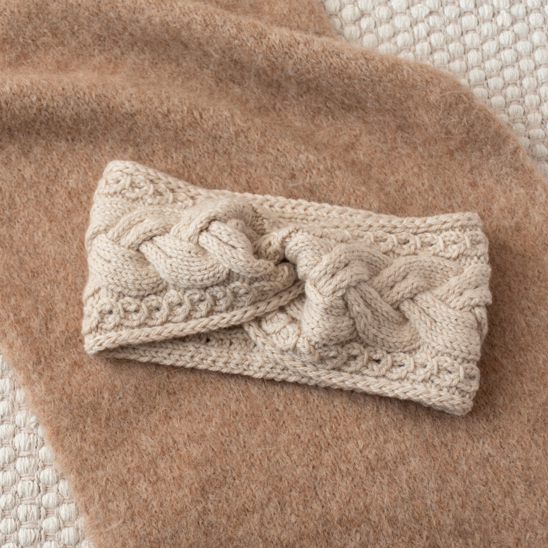 Ancient Sculpture Headband knitting pattern