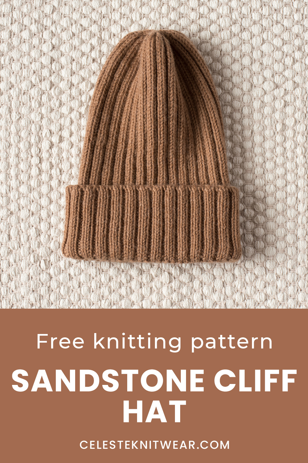 Sandstone Cliff Hat knitting pattern