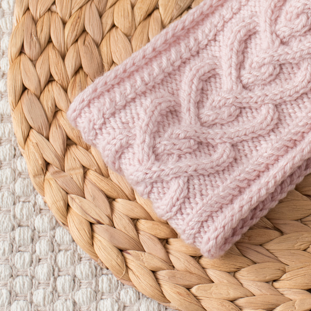 Tender Hearts Headband knitting pattern