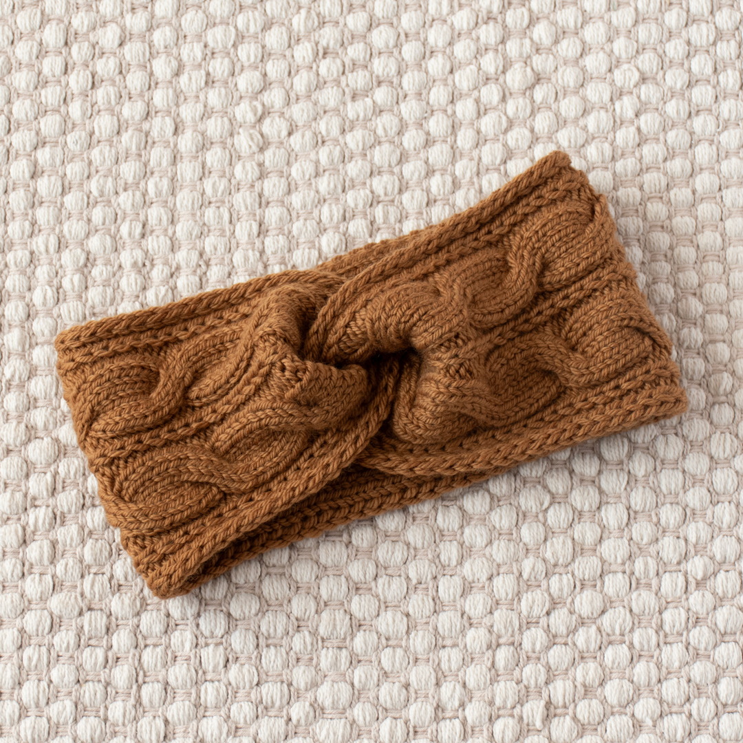 Twisted Branches Headband knitting pattern