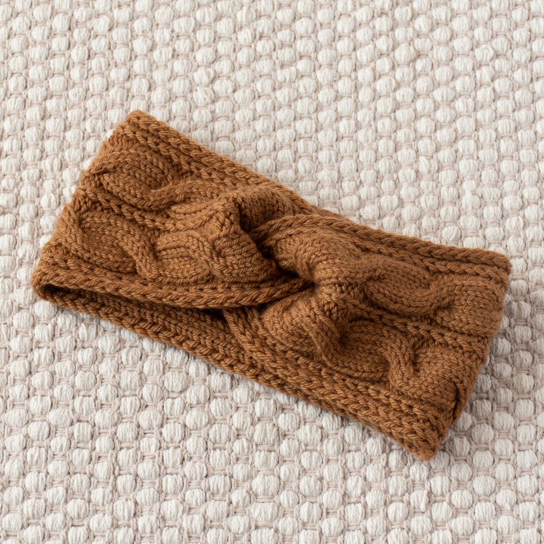 Twisted Branches Headband knitting pattern
