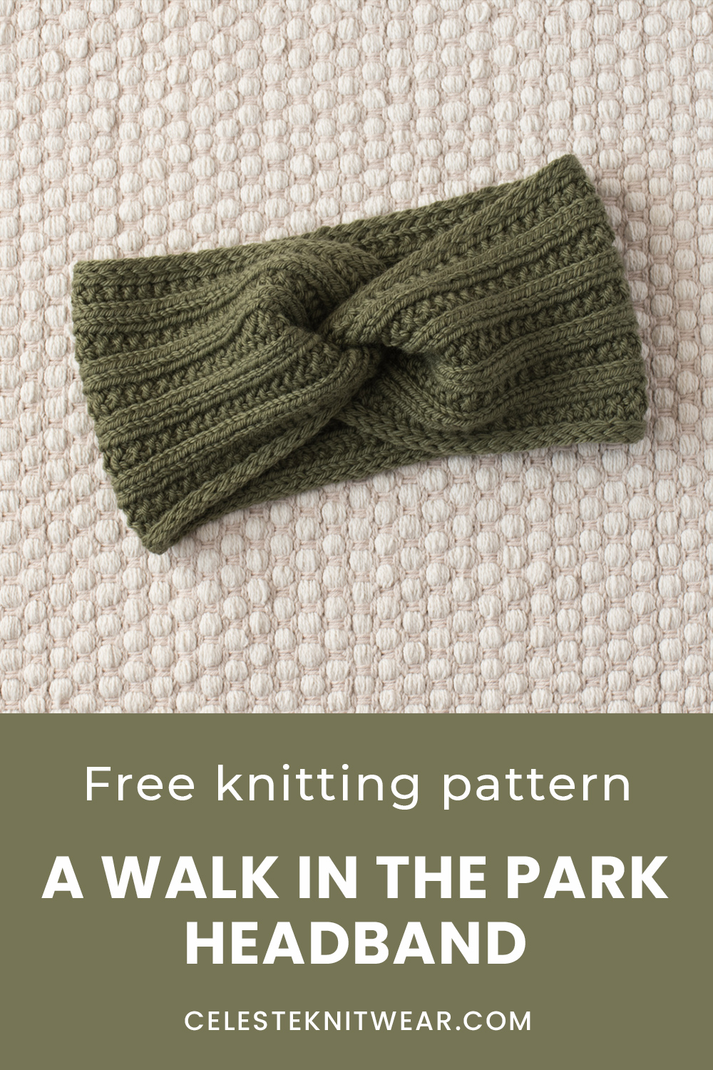 A Walk in the Park Headband knitting pattern