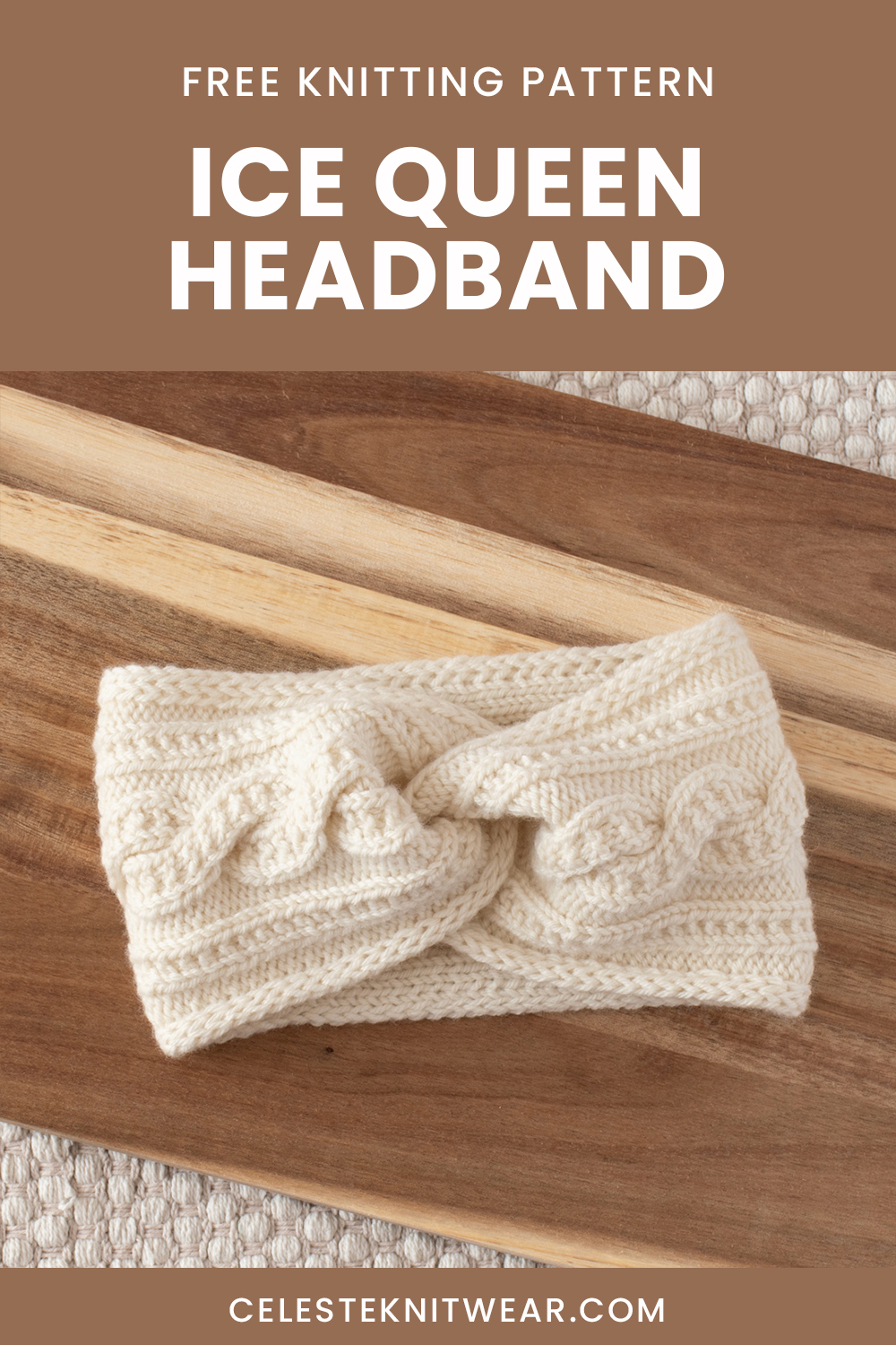 Ice Queen Headband knitting pattern