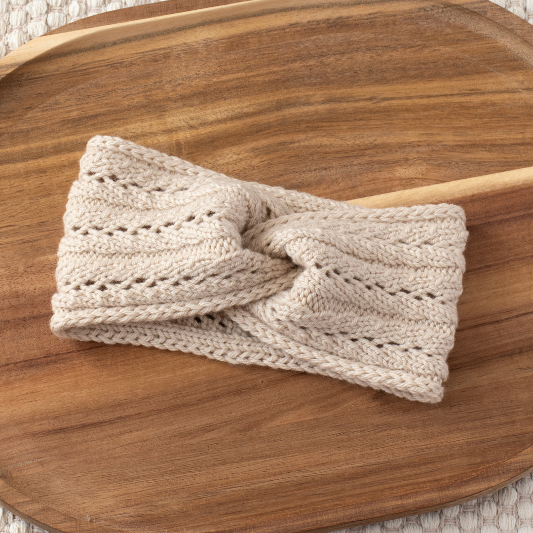 Spikelet Headband knitting pattern