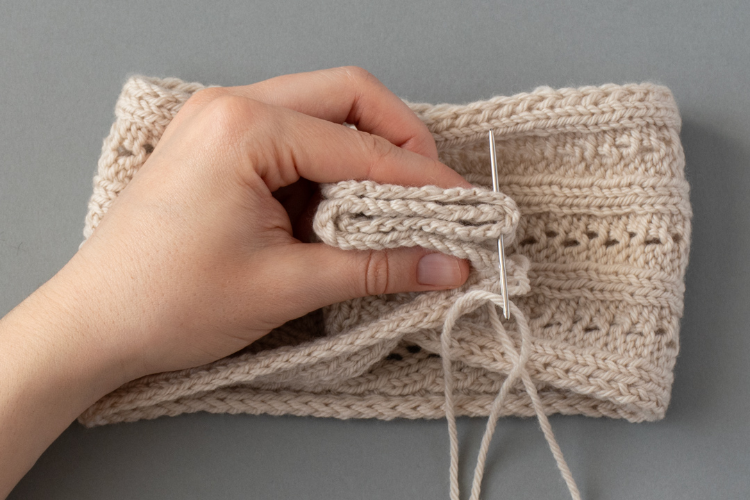 Spikelet Headband knitting pattern