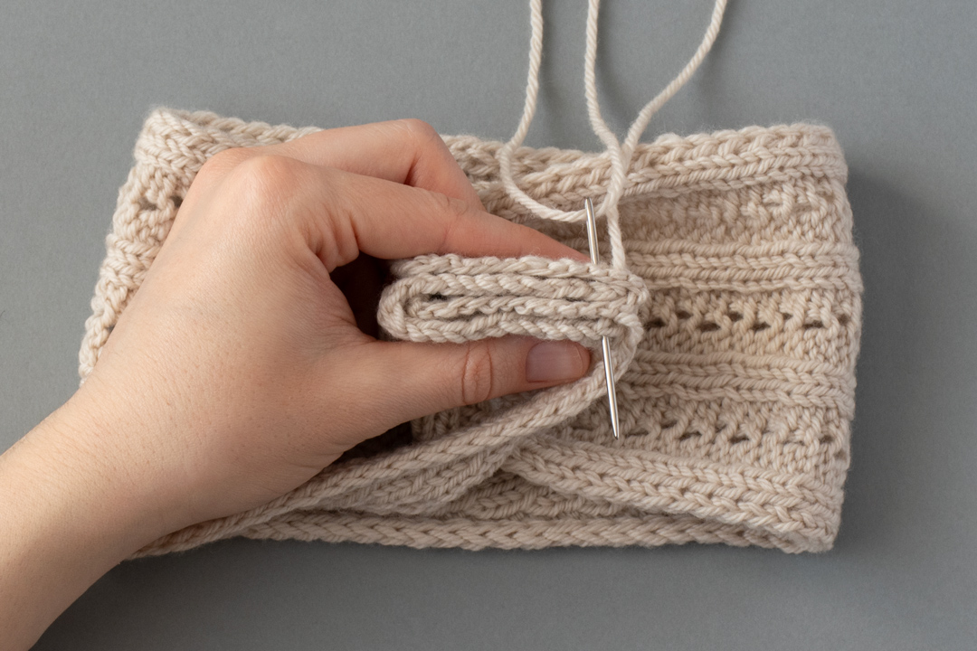 Spikelet Headband knitting pattern