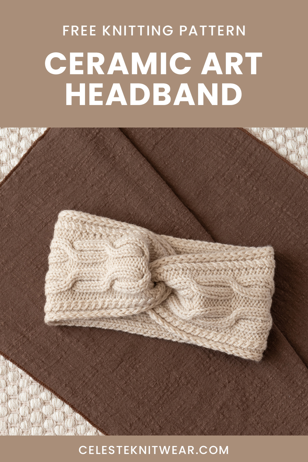Ceramic Art Headband knitting pattern