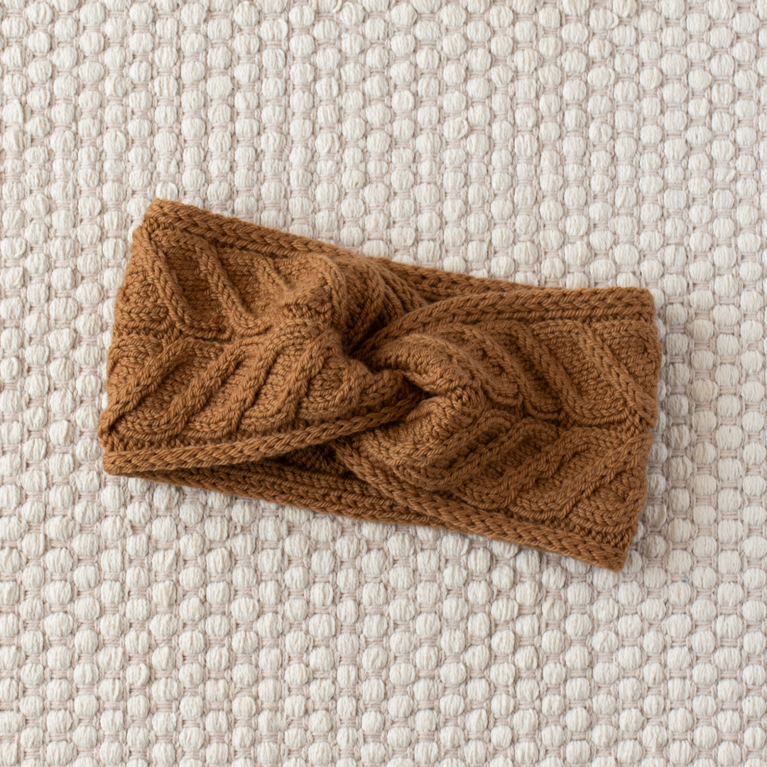 Collecting Acorns Headband knitting pattern